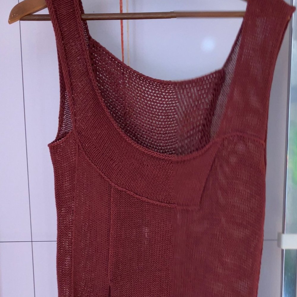 Vintage Peruvian Connection Camden Sculptured Dress Pima Cotton Size Medium